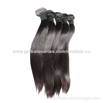 22-inch Grade 6A, Unprocessed Brazilian Remy Hair Weave